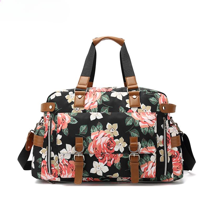 Duffle Bag Short Distance Portable Printed Travel Bag Large Capacity Travel Bag Storage Waterproof Polyester Duffel Bag for Men and Women