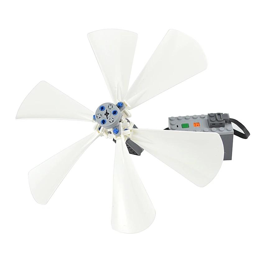 DO IT YOURSELF Technical EV3 89509 Propeller Parts The Wind Fan Motor Construction Block Blades Accessories Works With featuring Leduo Kid Playthings