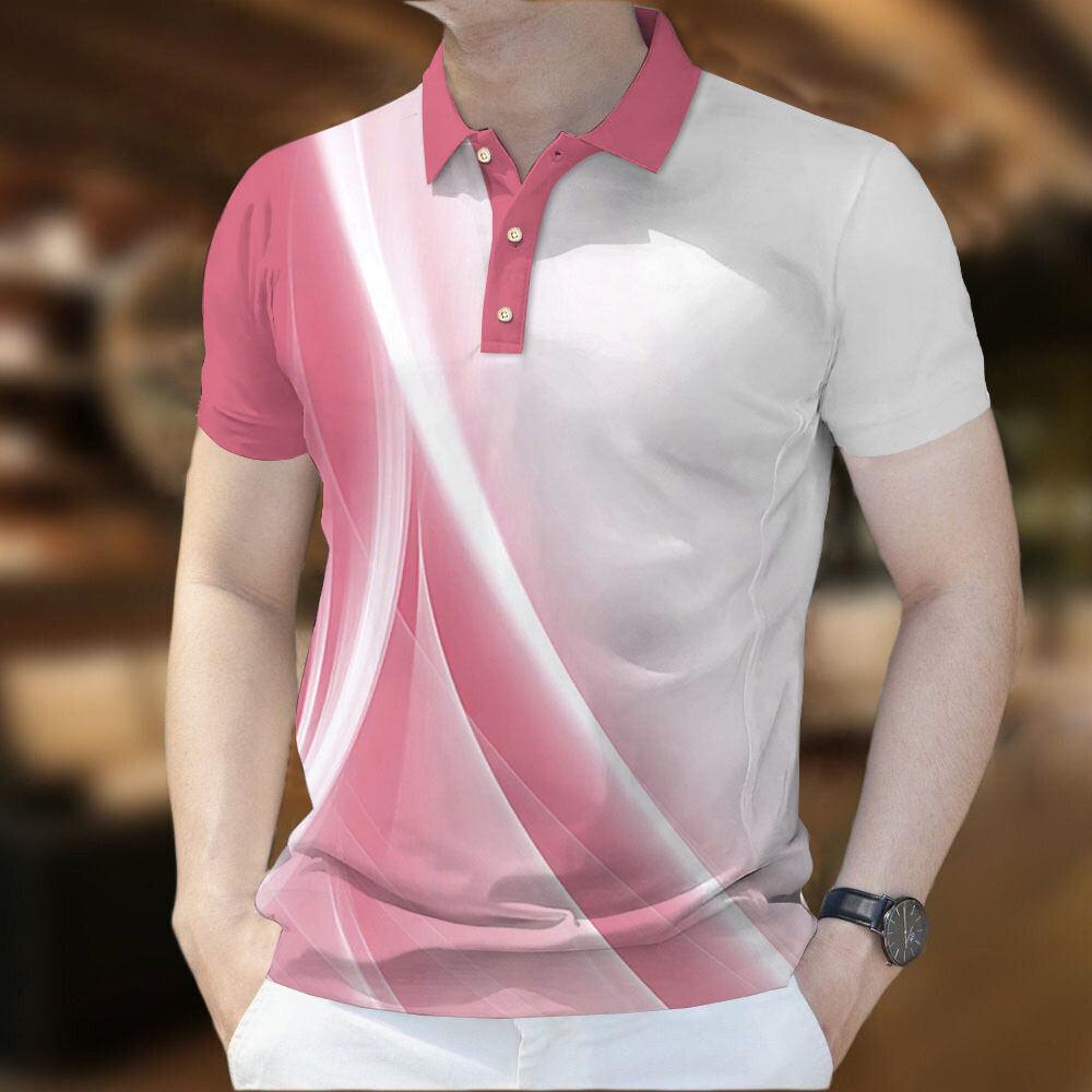 Retro Style Top, Casual Short Sleeved Polo Shirt, Outdoor Streetwear