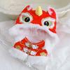 1 set Dancing Lion Doll Clothes Outfit Chinese Style Doll Dress Up Set  New Year Gift