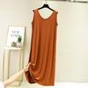 Women's Plus Size Modal Sleeveless Mid-Length Camisole Nightgown