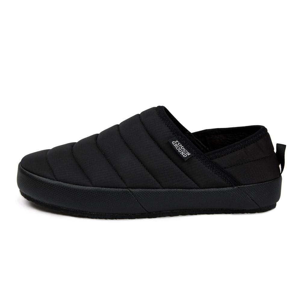 Touch Ground Vintage Bomber Slide Black Winter Boots