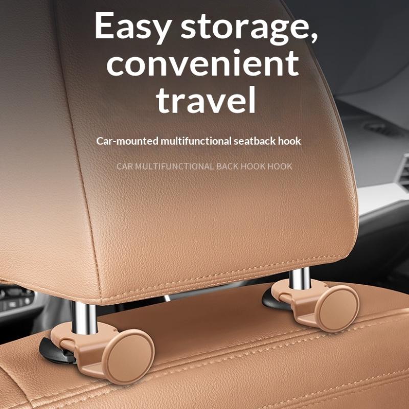 Car Back Seat Hook Car Interior Organizer Accessories 20Kg Heavy Duty For Grocery Bag Car Headrest Hanger