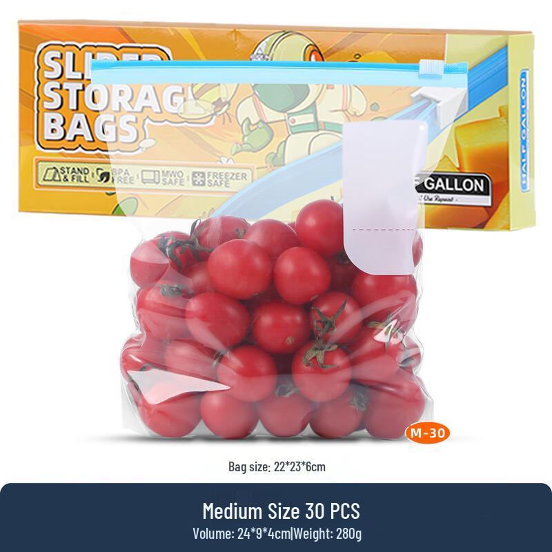 OIMG Food Storage Bags with Slider Seal