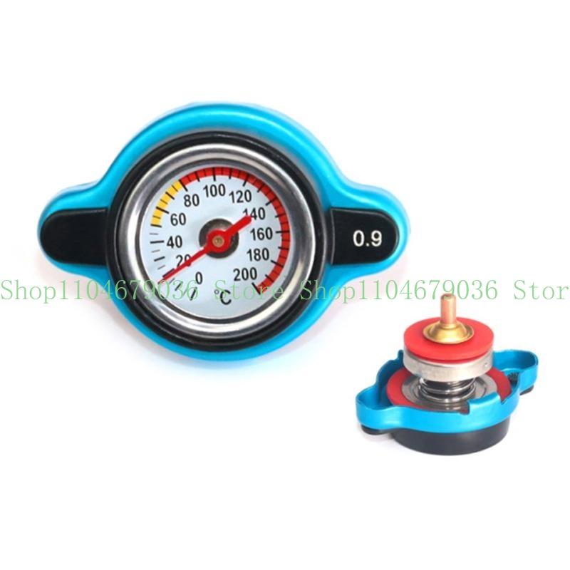 652F Thermost Radiator Cap Cover With Water Temp Gauge 0.9 Bar/ 1.1 Bar/1.3 Bar Cover Automotive Engine Parts