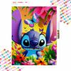 Disney diamond painting 5D round diamond full of diamonds diy handmade stickers, Stitch and butterflies home decoration paintings