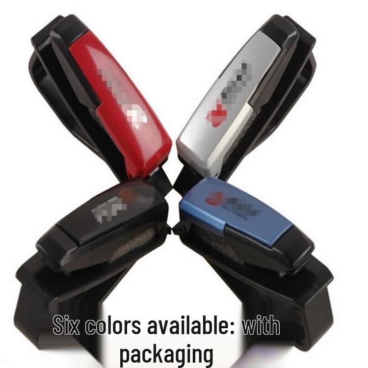 Multi-Color Car Glasses Clip: Creative, Practical, Multi-Functional Interior Accessory красный