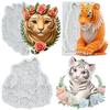Tiger Silicone Molds Tiger Fondant Mold Cake Decorating Tools Cupcake Topper Candy Resin Clay Chocolate Gumpaste Mold