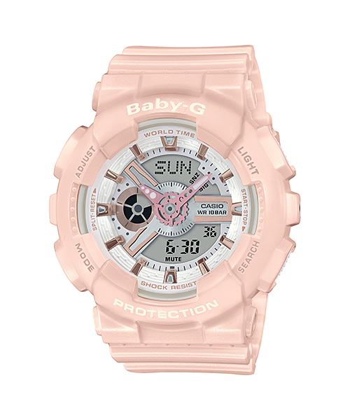 

Casio Men s Resin 100M Water Resistant Analog Shock Resistant Quartz Watch BA-110RG-4A червоний