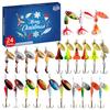 3D Stereo Blindbox Airplane Box24 Pieces 01 Lurebait Compound Sequin Christmas Blindbox Fishing Set Rotating Sequin Creative Fishing