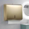 Stainless Steel Wall-Mounted Hand Towel Dispenser Bathroom Kitchen Commercial Use No Drill Installation