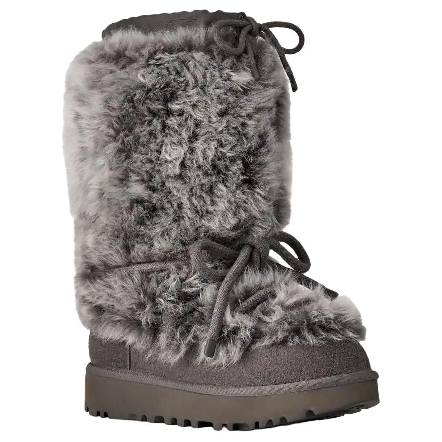 UGG Classic Tall Chalet Sheepskin Thermal Snow Boots Women's Charcoal Gray 1175690-CHRC