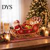 Ornamento per Casa Vacanze Slitta di Babbo Natale Centrotavola Natalizio, Ciotola da Portata Multi-Scomparto per Caramelle e Frutta, Ciotola Contenitore Claus per Tavolo Festivo per
