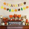 Thanksgiving Party Decorations Set With Maple Leaf Banners Hanging Flags Home Table Wall Decoration