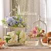 Lifelike Artificial Dahlia Flower Aesthetic Faux Flower Bouquet Long Branch Silk Dahlia Flower Wedding Party Home Decor