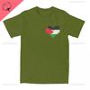 Palestine Palestinian Heart Scribble Vintage Unisex TShirt Streetwear Printed Fashion Short Sleeve Casual ONeck Pure Cotton Tops