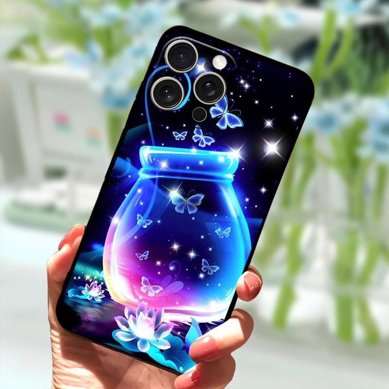 Huse Desenate Pentru iPhone 15 Pro Max Silicon TPU Moale Capac Spate Telefon Pentru Apple iPhone 13 14 12 Pro Protector Telefon Funda Para