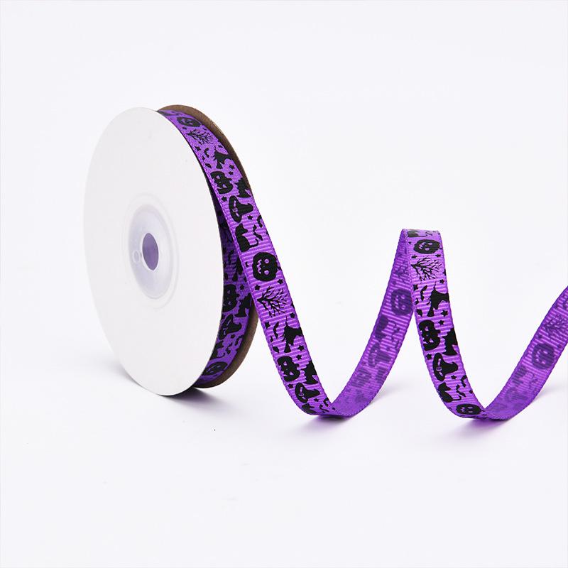 Halloween Ribbon 1cm - Festival Decoration, DIY Hair & Gift Box Accessories