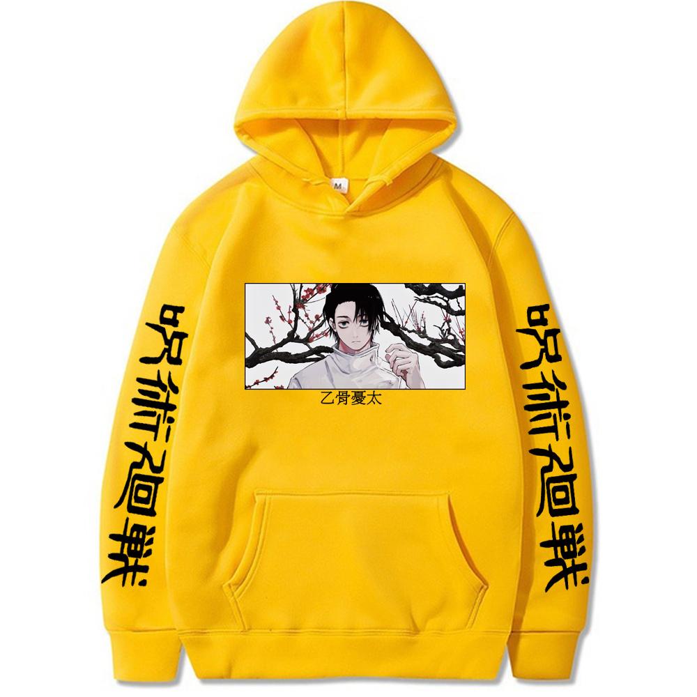 Jujutsu Kaisen Okkotsu Yuto Grafiske Hettegensere Vintage Oversized Hettegenser Langermet Hettegenser Herre Dame Klær