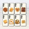 Tempting Bread Phone Case For Samsung S25,S24,S21,S22,S23,S30,Ultra,S20,Plus,Fe,Lite,Note,10,Black Cover