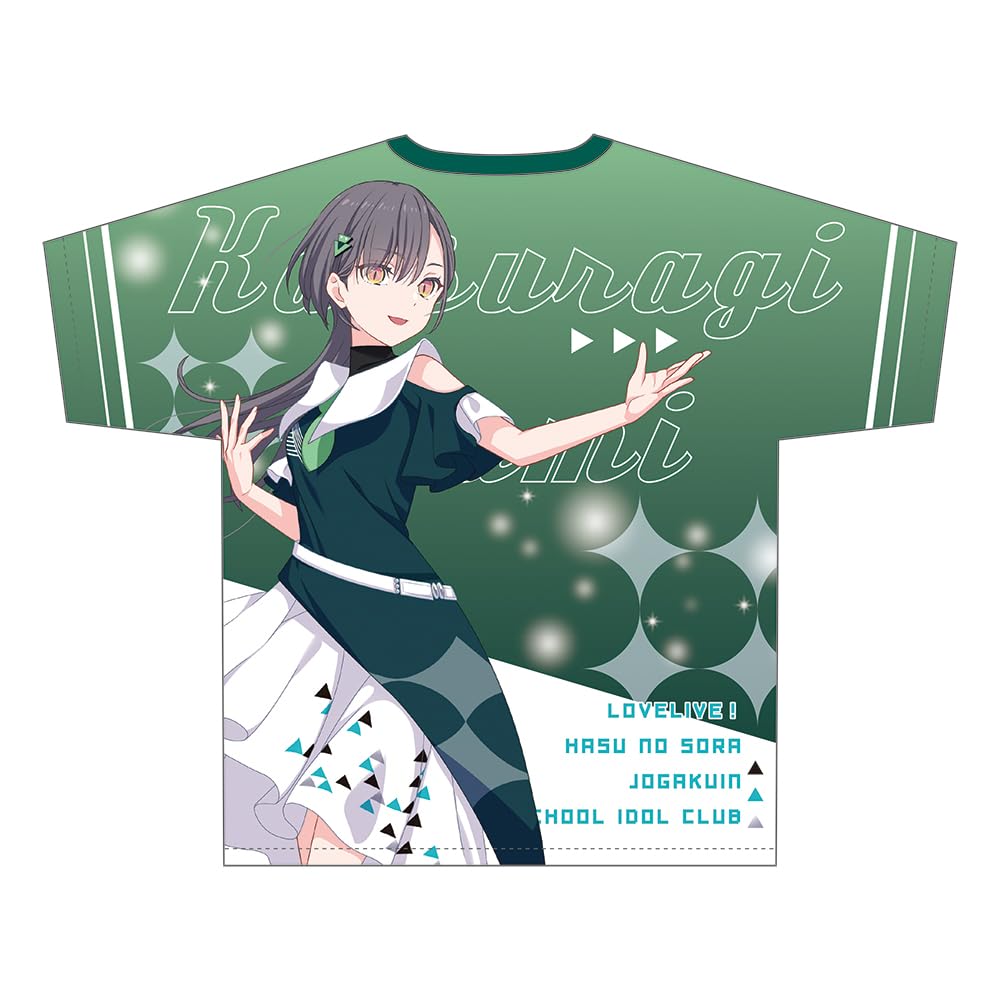 KADOKAWA Love Live Hasunozora Girls' Academy School Idol Club Full Graphic T-Shirt Ver. Suirinmai Katsuragi Izumi Length 730mm x Width 550mm x Sleeve