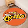 Cheetos Printed Round Rug Carpet Chair Rug Area Rug Entryway Doormats,for Office Chair Living Room Bedroom Kitchen Room.