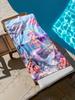 Zeemeermin Dolfijn Strandlaken, Microvezel Zacht Absorberend Sneldrogend, Extra Groot voor Strand Zwembad Reizen, Onderwater Oceaan Print Laken