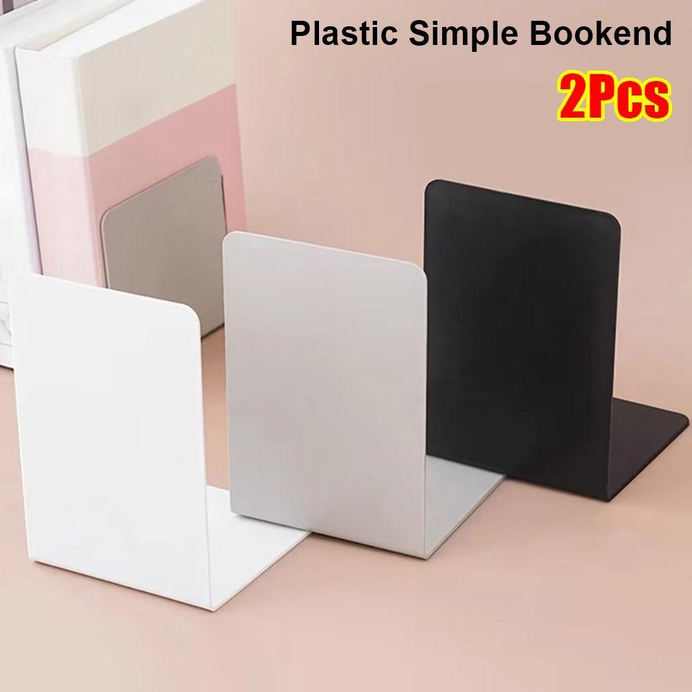 1/2Pcs with Anti-slip Design Book Stoppers Holders Thickened Desk Bookshelf for Library Bedroom