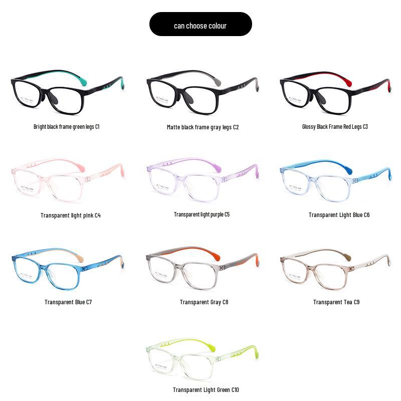 Stylish TR90 Eyeglass Frame for Kids - Lightweight, Comfortable PPSU Frame with Silicone Nose Pads for Students