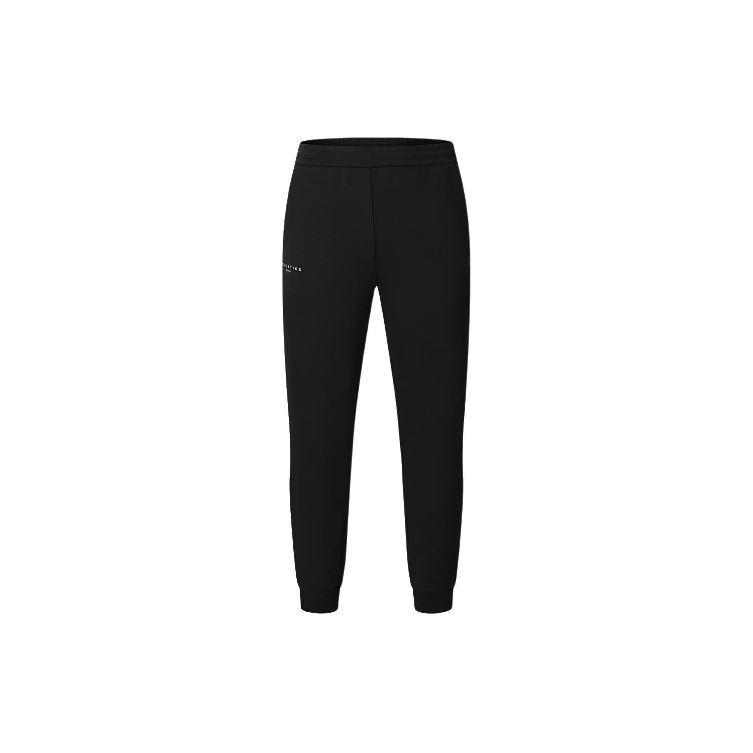 

FILA Solid Color Fitness Tapered Stretch Knit Sports Pants Men Bottoms Deep-Black A11M411607F-BK L