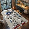 Gundam Floor Mat Non Slip Washable Large Area Rug Gamer Room Bedroom Decor