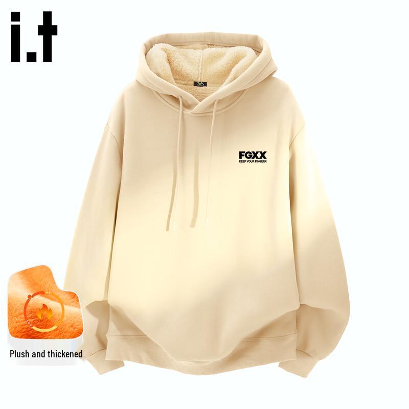 Fingercroxx IT Men's Retro Plush Hooded Sweatshirt