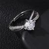 Modern Adjustable Water Drop Ring With Electroplated Finish For Female Wear