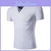 Timeless Design Men's T-shirt Slim Fit Floral V-neck Muscle Tee For Effortless Style