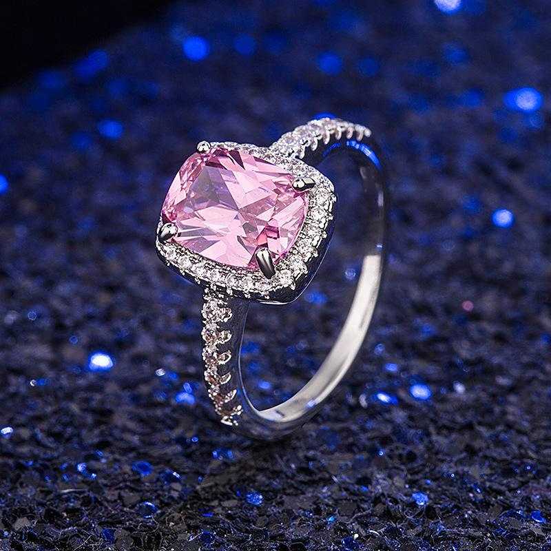 Sace Gems Anillo de circón de aleación de cobre clásico, joyería para mujer, regalo de fiesta de promesa de boda