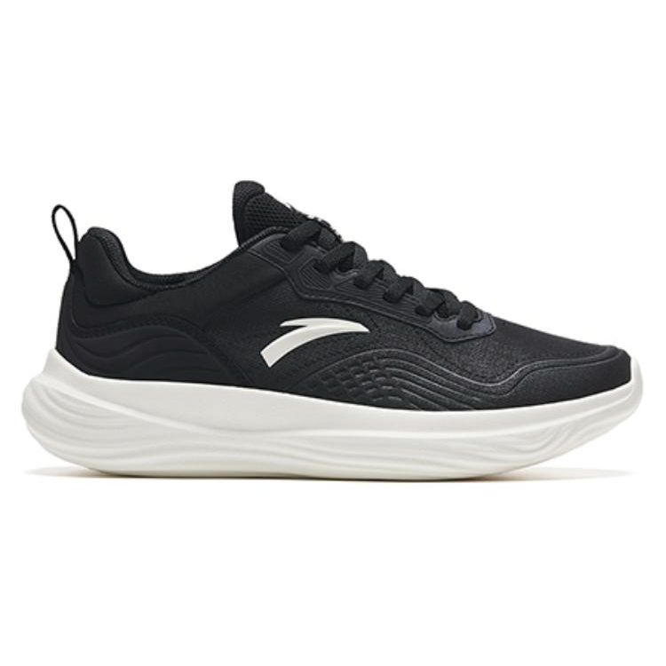 Anta Sports Comfortable Shock Absorption Low Top Training Shoes Women sneaker Black 122337793-4