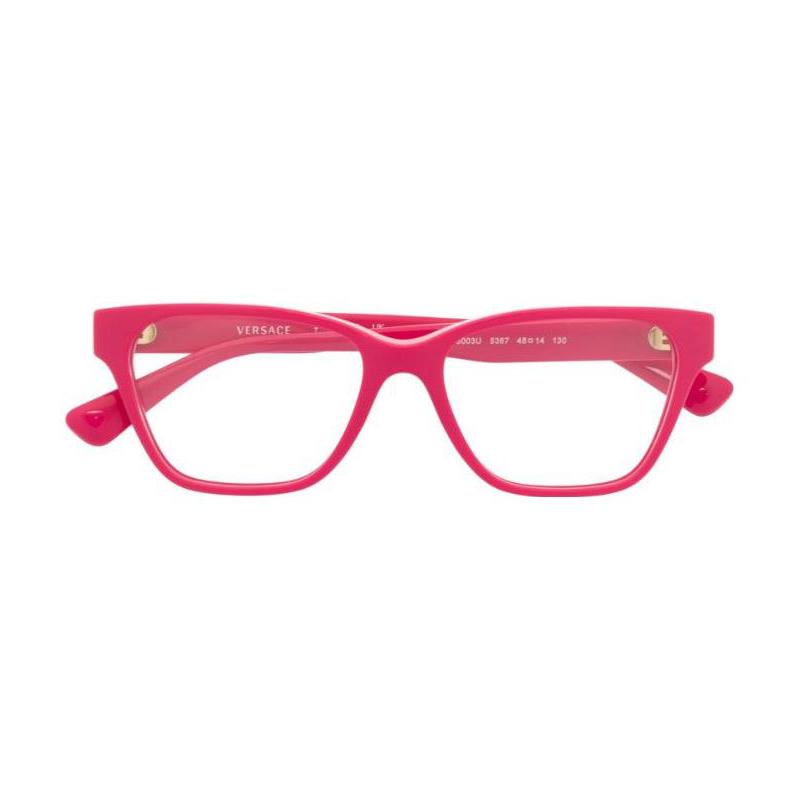 Versace Logo decoration acetate irregular optical frame children s pink 5695787 VK3003U-Pink F