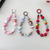 Hand-Painted Beaded Phone Wrist Strap & Keychain Pendant Gift