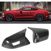 for Carbon Fiber Mirror Cover Car Exterior 2Pcs Door Mirror Cover Left Right Horn Replacement for 2015?2022 Carbon Fiber (Carbon Fiber)