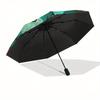 Halloween Haunted Castle with Jack-o'-lanterns StickerUmbrella, Portable 3-Fold Umbrella for Men & Women,Christmas Gift ES337