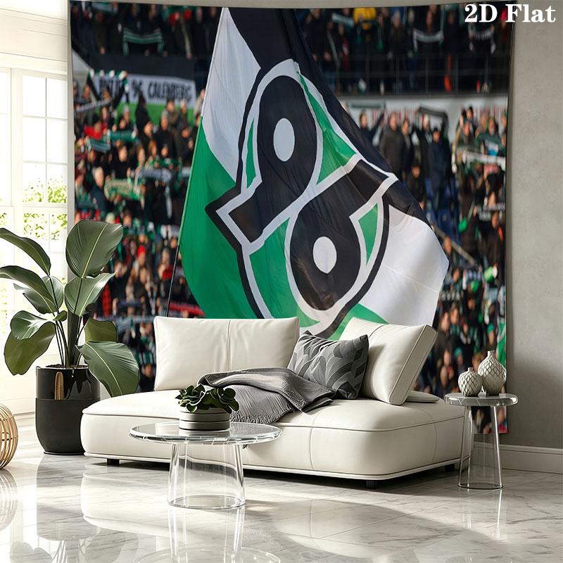 Hannover 96 Art Wall Tapestry, Aesthetic Printed Fabric Blanket, Suitable for Bedroom, Living Room, and Home Decor.