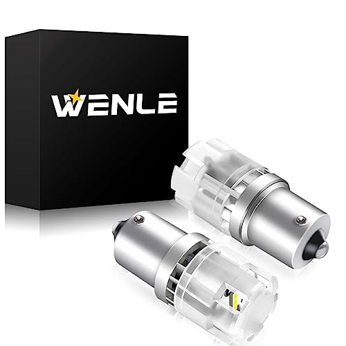 

Светодиодная лампа WENLE Stealth Bulb LED S25, одинарная задняя фара, соответствующая требованиям техосмотра транспортного средства, светодиодная белая, 6000 К, 3200 лм, неполярная, высокая яркость, совместимая со светодиодным чипом CSP1860