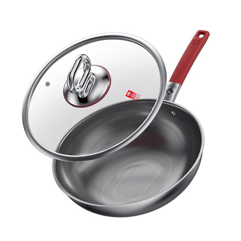 Kangbahe 3rd Gen True Titanium 316L Non-Stick Wok 32cm
