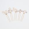 Elegant Pearl & Rhinestone U-Shaped Hairpin Set of 5 for Wedding & Daily Wear
