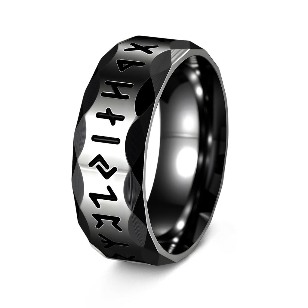 Neuer Wikinger Wikinger Runen Ring Retro Herrenschmuck