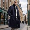 New Autumn and Winter Men's Mid-length Woolen Tweed Coat Jacket Men's Windbreaker