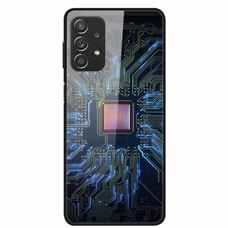 For Samsung A52 5G 4G Cases A52s 5G Tempered Glass Hard Back Cases For Samsung Galaxy A52 5G Phone Covers Funda A 52s 2022 A528B