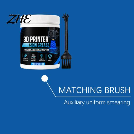 3D Printer Bed Adhesive Adhesion Paste, Anti-Warping Excellent Print Coating Grease, Reliable Filament Bonding On Printing Surfaces Thermal