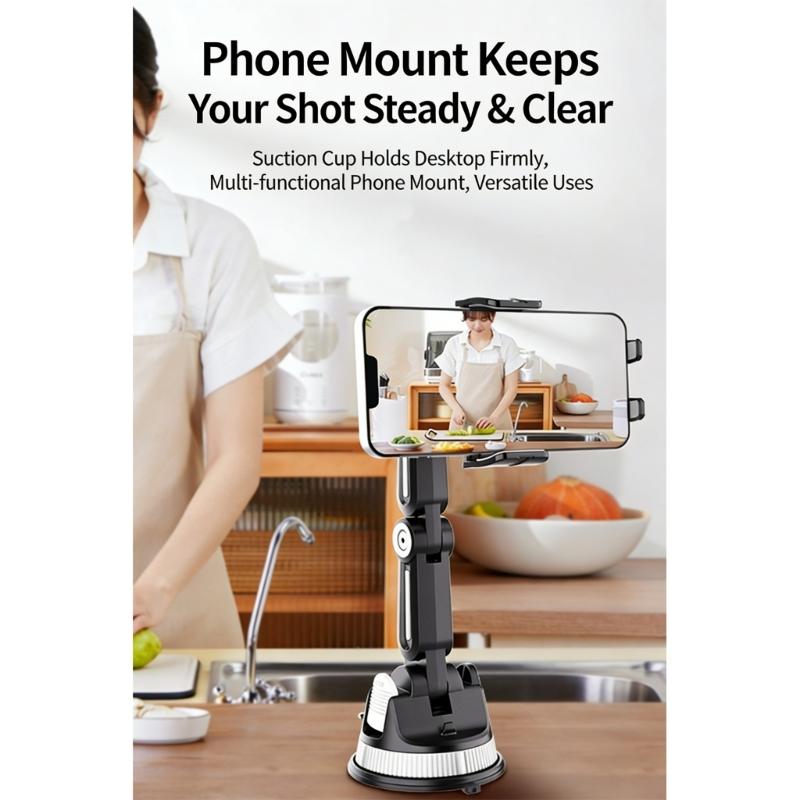 Car Phone Holder for Phone 17 16 15 14 Car Dashboard Mount Cellphone Holder Rotating Suction Cup Phone Stand