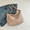 Cotton Corduroy Shoulder Bag for Women Large Capacity Crossbody Purse Jelly Style Daily Tote